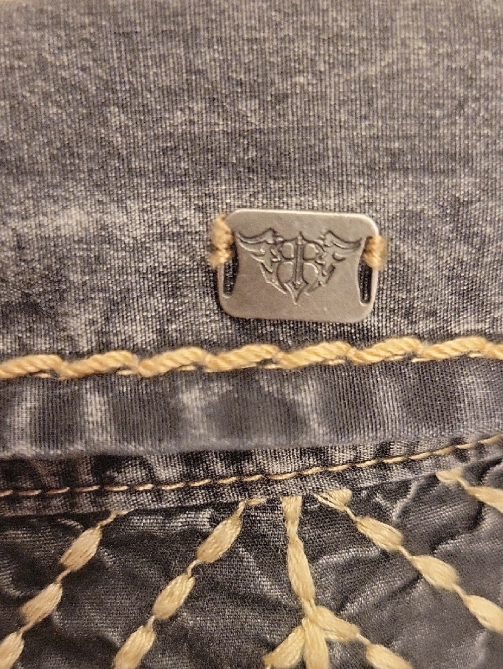 *Roar Black Embroidered Western-Style Men's Button-Up Shirt - Picture 7 of 14